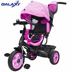 Велосипед 3-х колесный Galaxy Лучик Vivat, цвет – розовый (Galaxy, 6576RT) - миниатюра